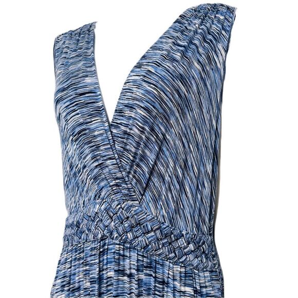 Spense Sleeveless Maxi‎ Dress Size Medium Blue & White Pattern - Picture 13 of 16